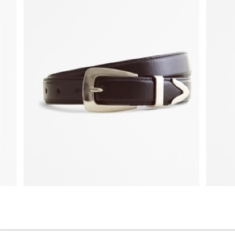 ABERCROMBIE black leather belt new with tags size S/M